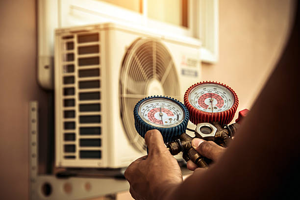 Professional Hvac Installation technician working in Rock Hill, MO